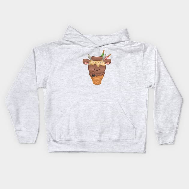 Ox Gelato Kids Hoodie by Khotekmei